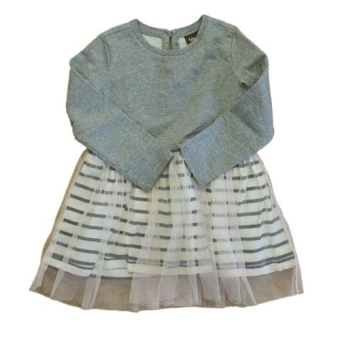 Tea Girls Gray | Ivory Dress 7805955244092