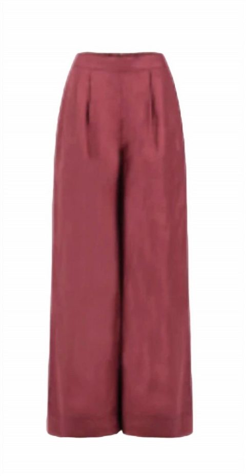 Clover Pants In Burgundy 7706228031548