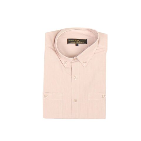Light Pink Polyester/Cotton Summer Shirt