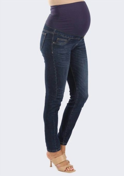 Maternity Skinny Jeans In Dark Blue 7833628442684