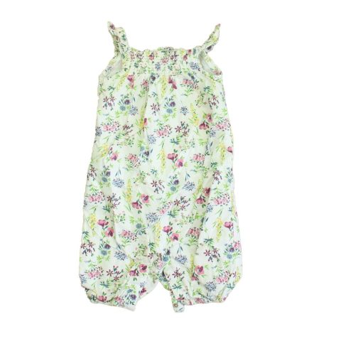 Jojo Maman Bebe Girls Ivory Floral Romper 7805959045180