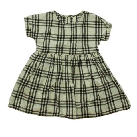 Rylee + Cru Girls Beige | Black Plaid Dress 7805964189756