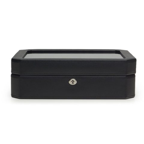 Wolf 458403 Windsor 10 Piece Watch Box in Black & Purple 7707558805564