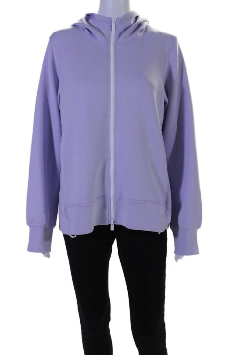 Lis Lareida Womens Lilac Full Zip Long Sleeve Tristin Jacket Hoodie 7833638699068