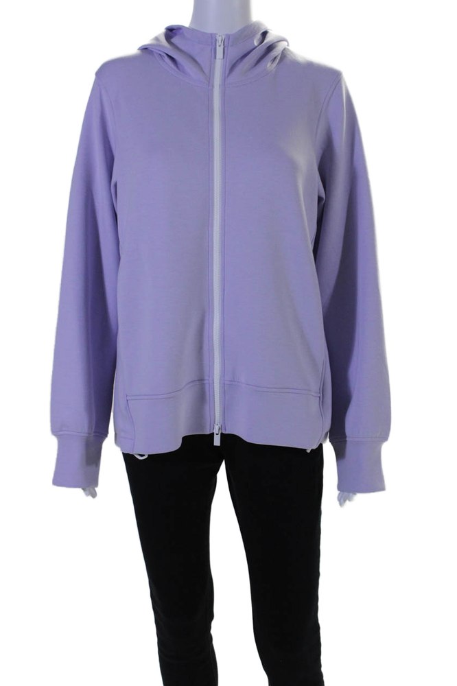 Lis Lareida Womens Lilac Full Zip Long Sleeve Tristin Jacket Hoodie 7833638699068