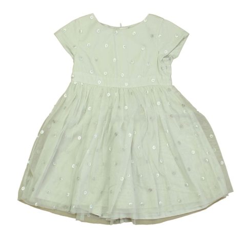 The Little White Company Girls Gray | Silver Special Occasion Dress 7805971628092