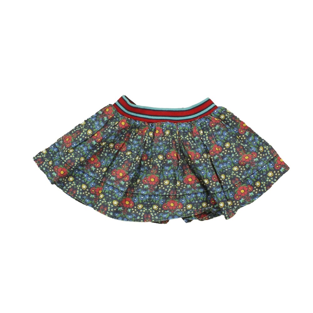 Little Bird Girls Blue | Red | Floral Skirt 7805972971580