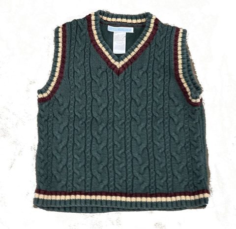 Janie and Jack Boys Green Sweater Vest 7805974577212