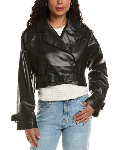HL Affair Cropped Moto Jacket 7833666519100