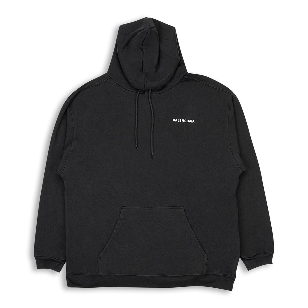 Black FELPA CON CAPPUCCIO HOODIE