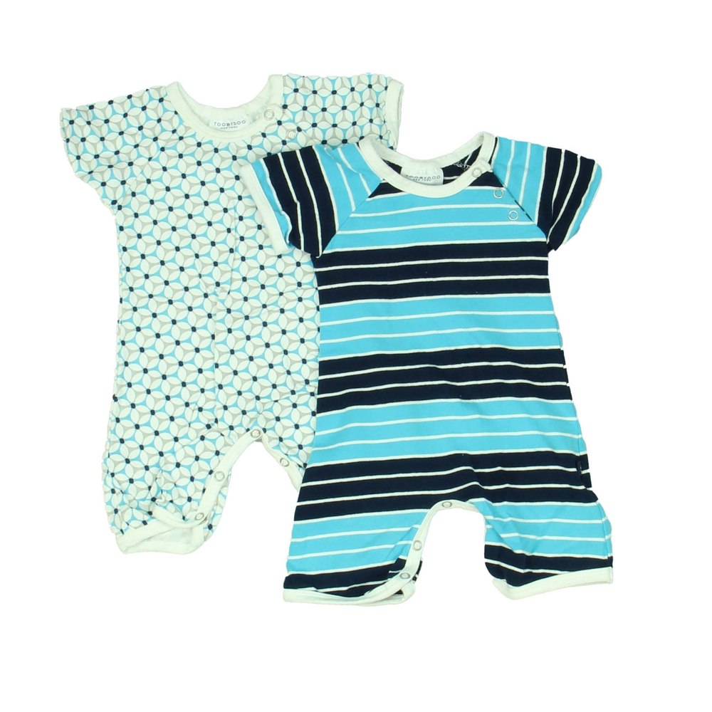 Tooby*Doo Boys Blue | White Romper 7805982212156