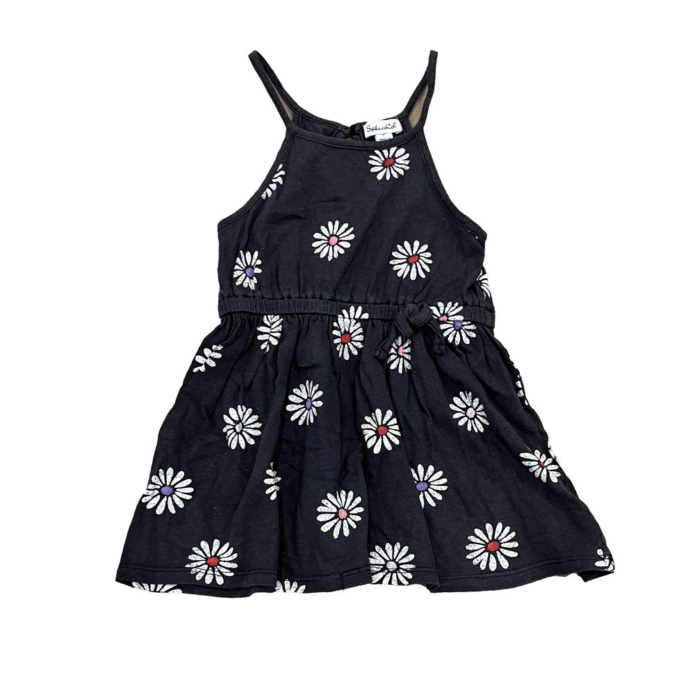 Splendid Girls Black Floral Tank Top 7805994729532