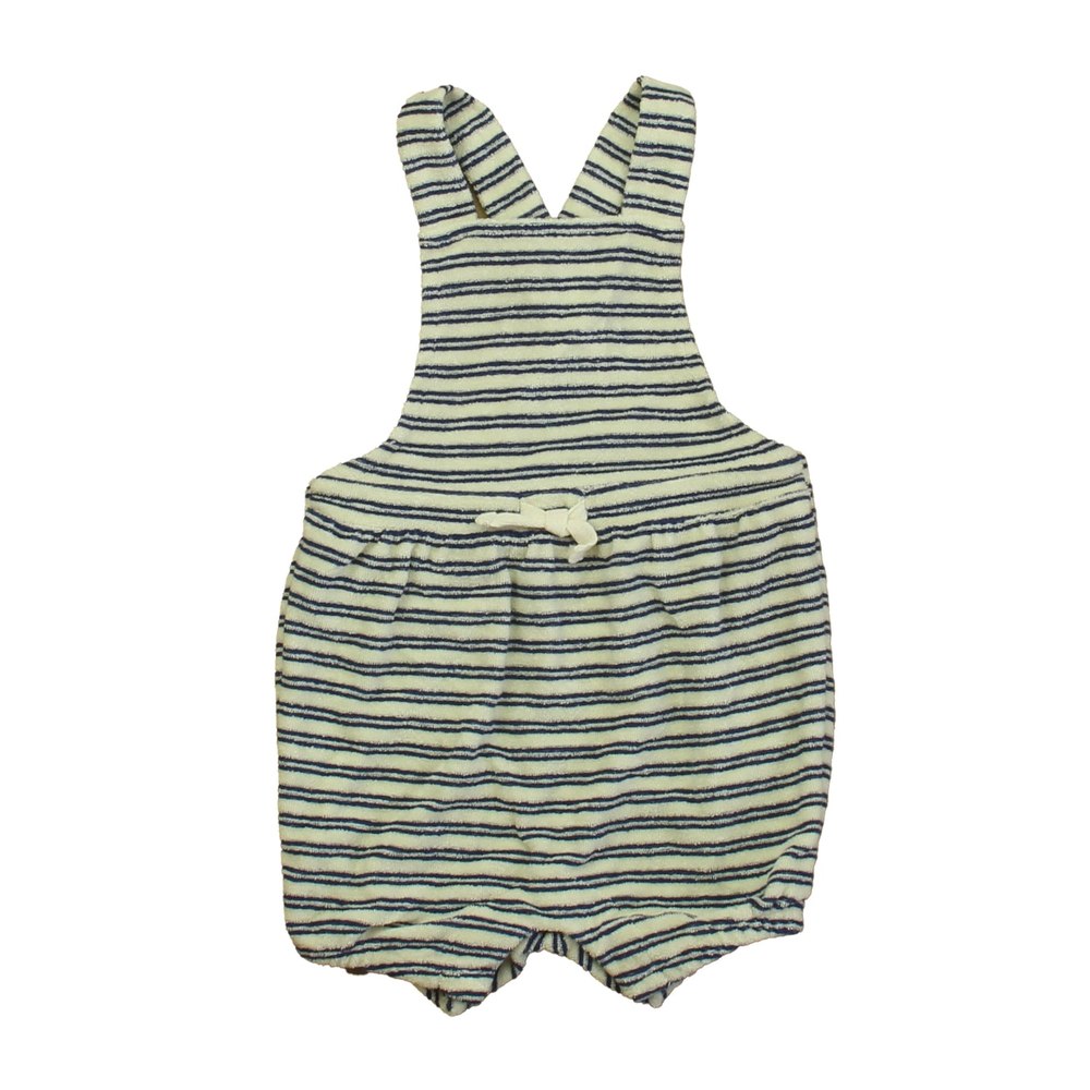 Janie and Jack Girls Navy Stripe Romper 7805990338620