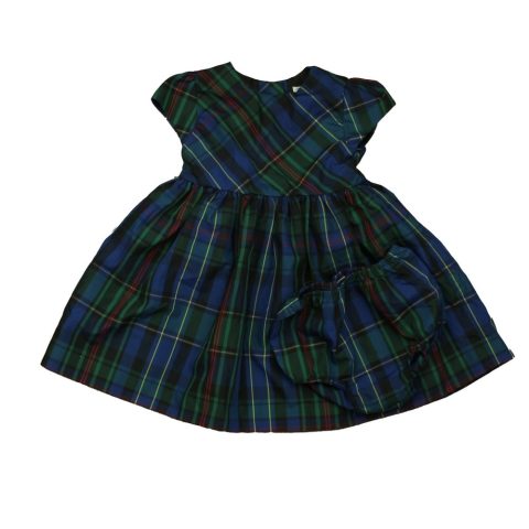 Ralph Lauren Girls Green Plaid Dress 7805990731836