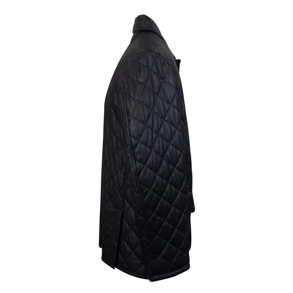 Black Diamond Quilted Button Down Shirt