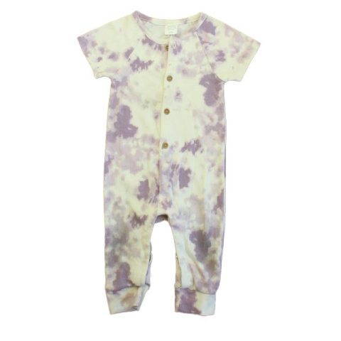 Grayson Mini Girls Purple Tie Dye Romper 7805999513660