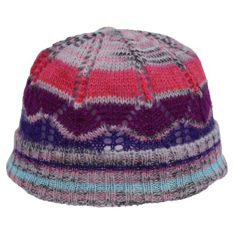 Missoni Knitted Beanie Hat in Multicolor Lana Wool 7833700171836