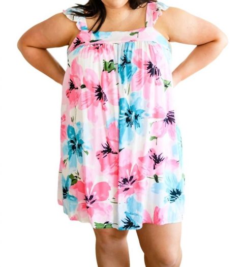 Candid Conversations Floral Dress In Watercolor Floral Print 7707825111100