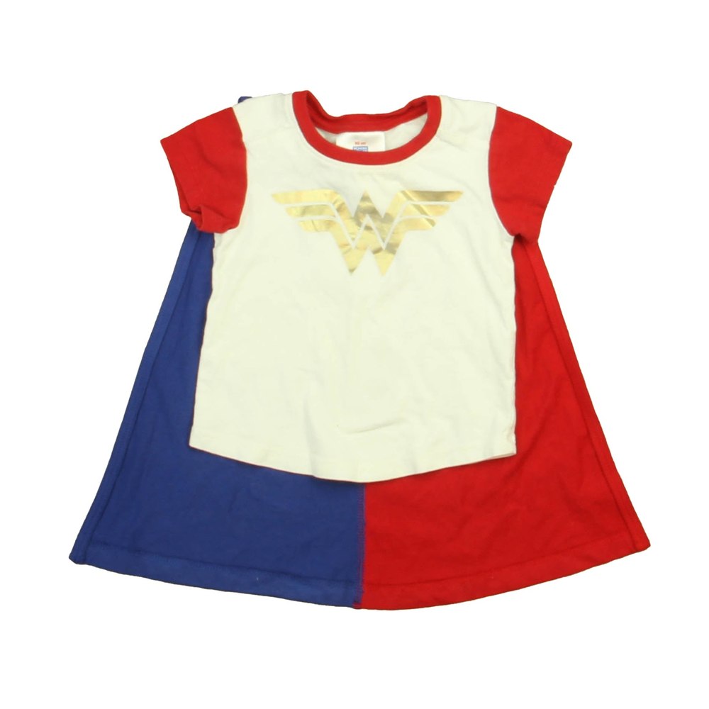 Hanna Andersson Girls Red | White Wonder Woman T-Shirt 7806006657084