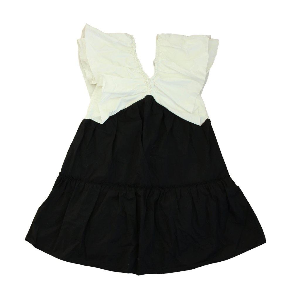 Zara Girls White | Black Dress 7806007214140