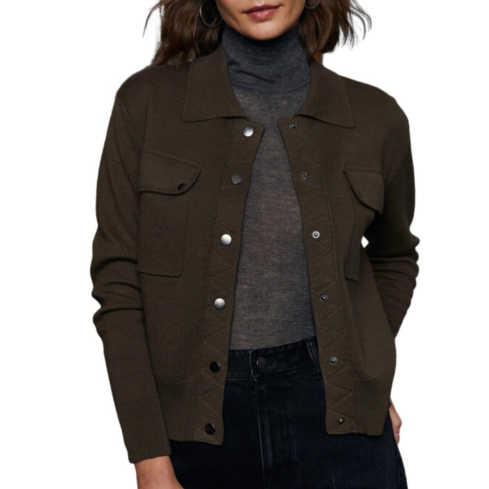 Milano Trucker Jacket With Snaps In Safari 7707831009340