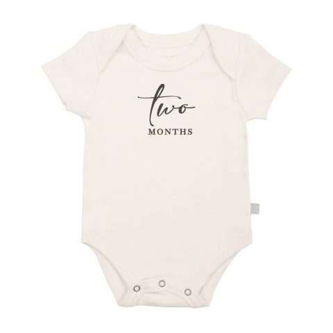 graphic bodysuit | two months milestone charcoal
