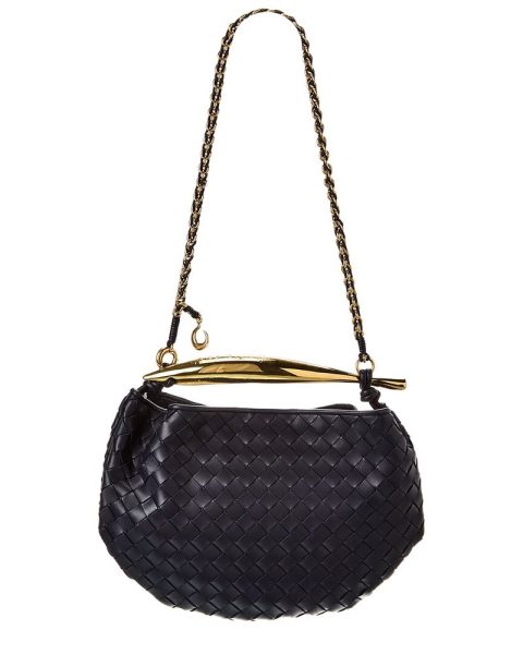 Bottega Veneta Sardine Chain Intrecciato Leather Hobo Bag 7833718456380