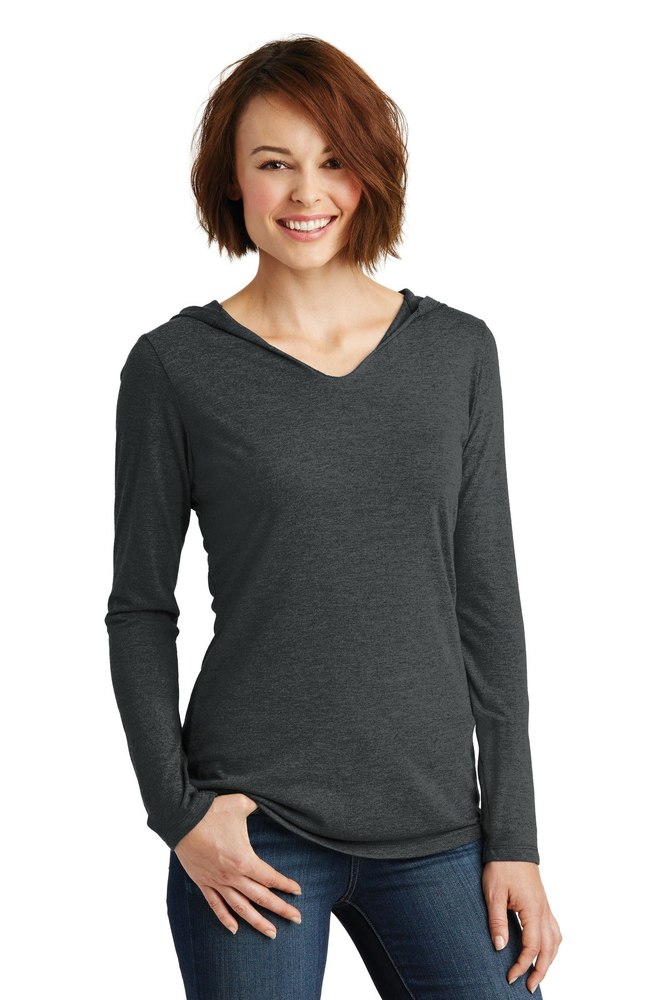 District Women’s Perfect Tri Long Sleeve Hoodie. DM139L