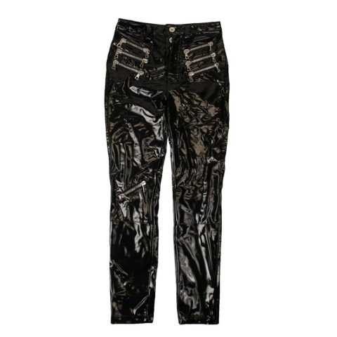 Unravel Project Patent Skinny Pants – Black