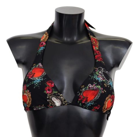 Dolce & Gabbana Heart Print Swimsuit Beachwear Bikini Women’s Tops