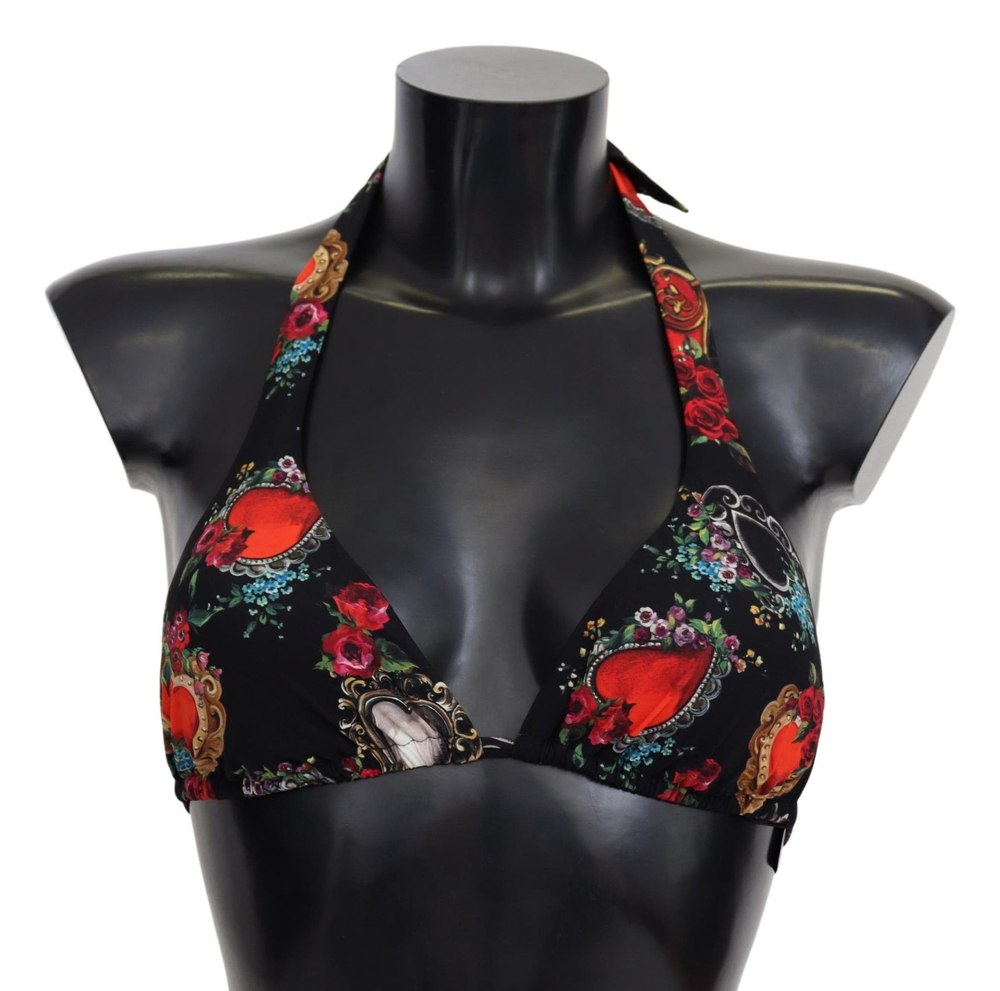 Dolce & Gabbana Heart Print Swimsuit Beachwear Bikini Women’s Tops