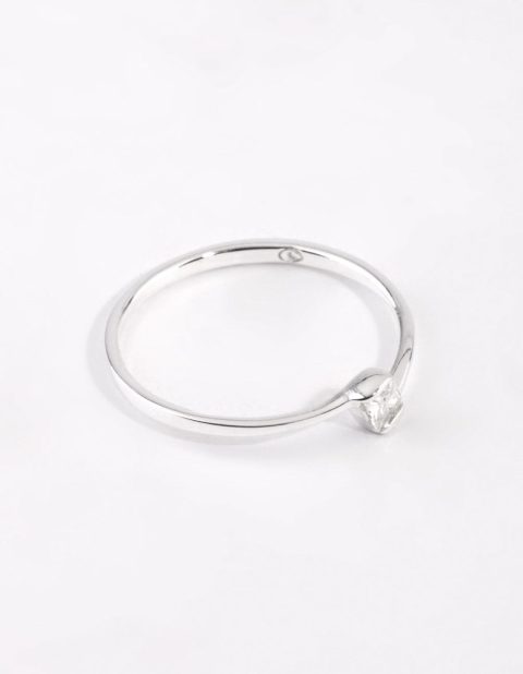 Sterling Silver Cubic Zirconia Ring