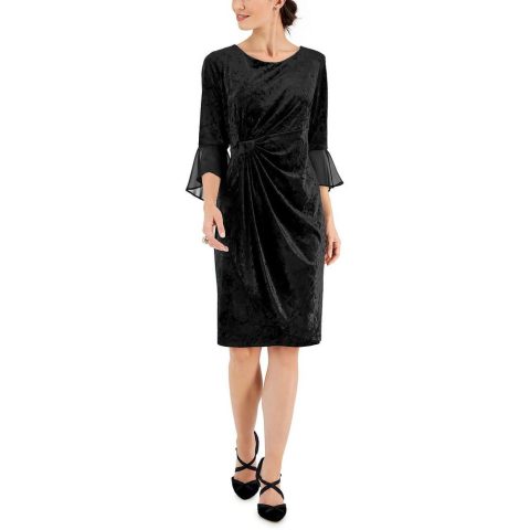 Velvet Midi Cocktail and Party Dress