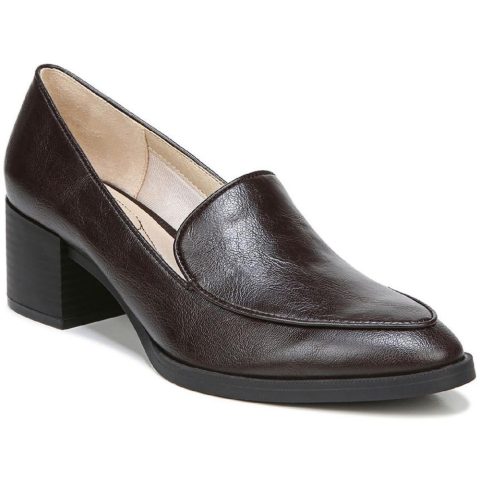 Devyn Block Heel Slip On Loafers