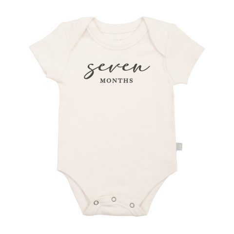 graphic bodysuit | seven months milestone charcoal
