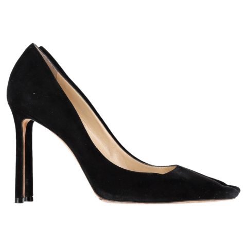 Jimmy Choo Romy Pumps in Black Suede