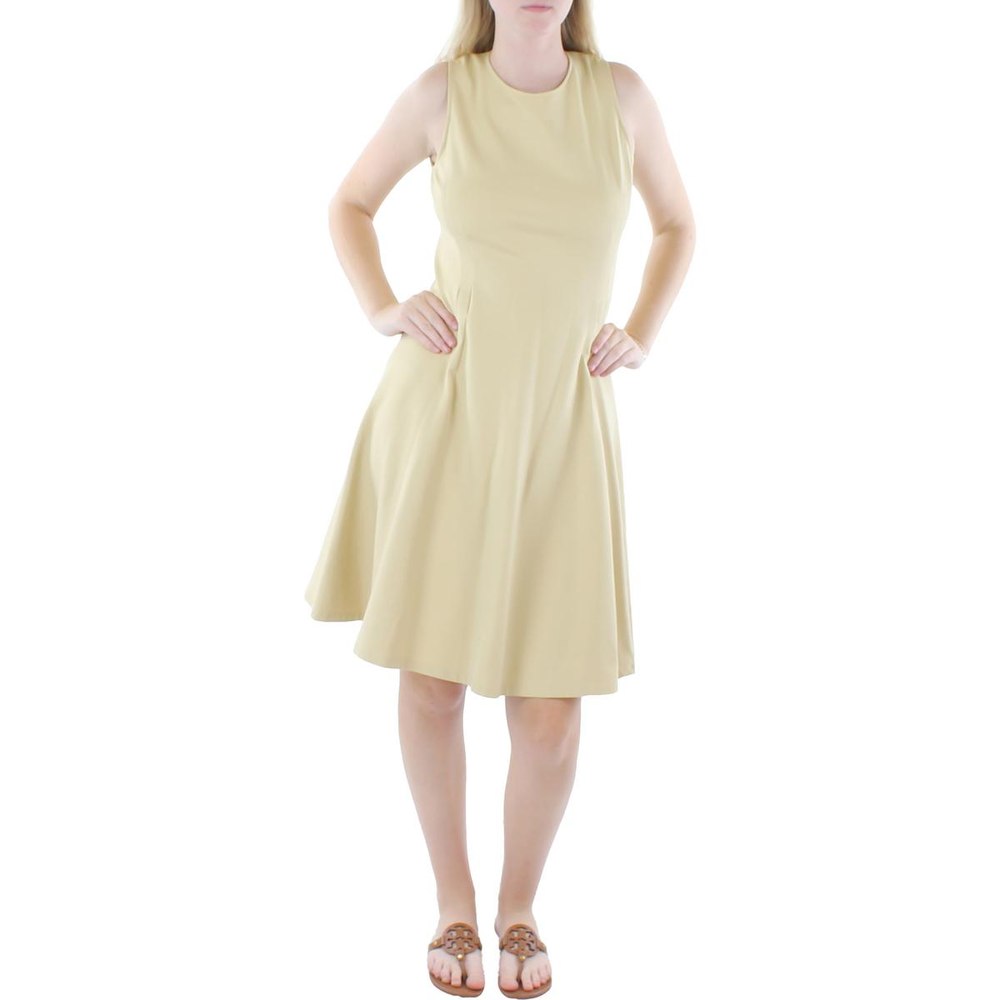 Ponte Sleeveless Shift Dress