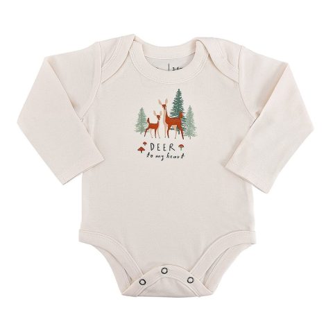 long sleeve graphic bodysuit | deer to my heart