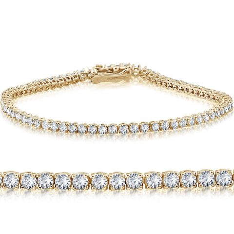 2 Ct Lab Grown Diamond Tennis Bracelet 7