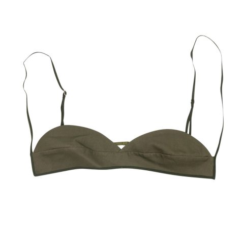 Nensi Dojaka Green Silk Blend Bra – Green