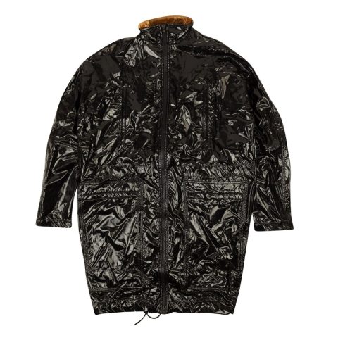 Haider Ackermann Zip Up Rayon Blend Technical Coat – Black